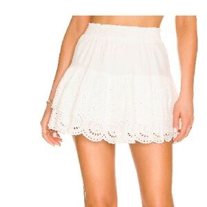 BB Dakota x Steve Madden for Revolve Eyelet You Won’t Skirt White